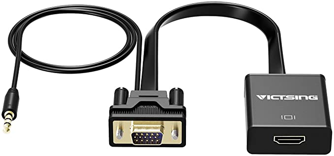 VicTsing Câble adaptateur HDMI vers VGA avec audio pour TV, Google  Chromecast, dongle HDMI Wi-Fi (VTCLO48AB) - SUPTECPRO